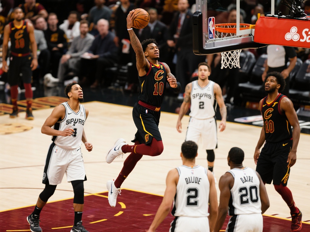 米切尔轰25+8+14 骑士主场力克马刺稳步前进 在昨晚的一场激烈比赛中,克利夫兰骑士队凭