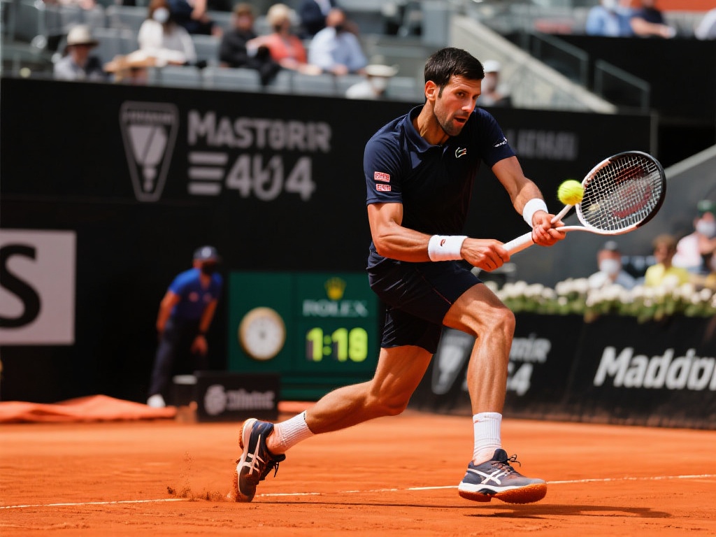 ATP马德里大师赛1/4决赛落幕 半决赛精彩对阵揭晓 马德里大师赛的红土场地一直是网球比赛中独