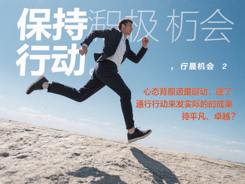 保持积极行动
任何机会，只有通过行动才